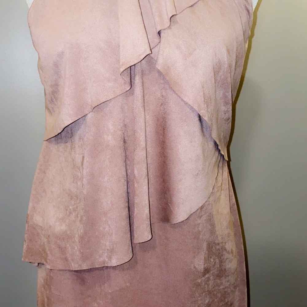 Zara Basic Collection Small Suede Texture Dress - image 2